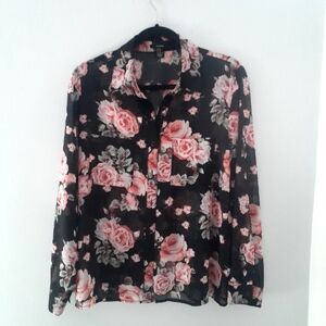 Forever21 sheer blouse
